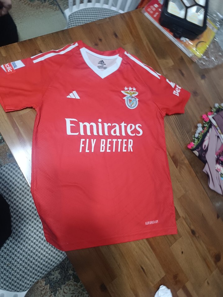 Kırmızı Erkek Spor Forması Kısa Kollu - Görsel 2