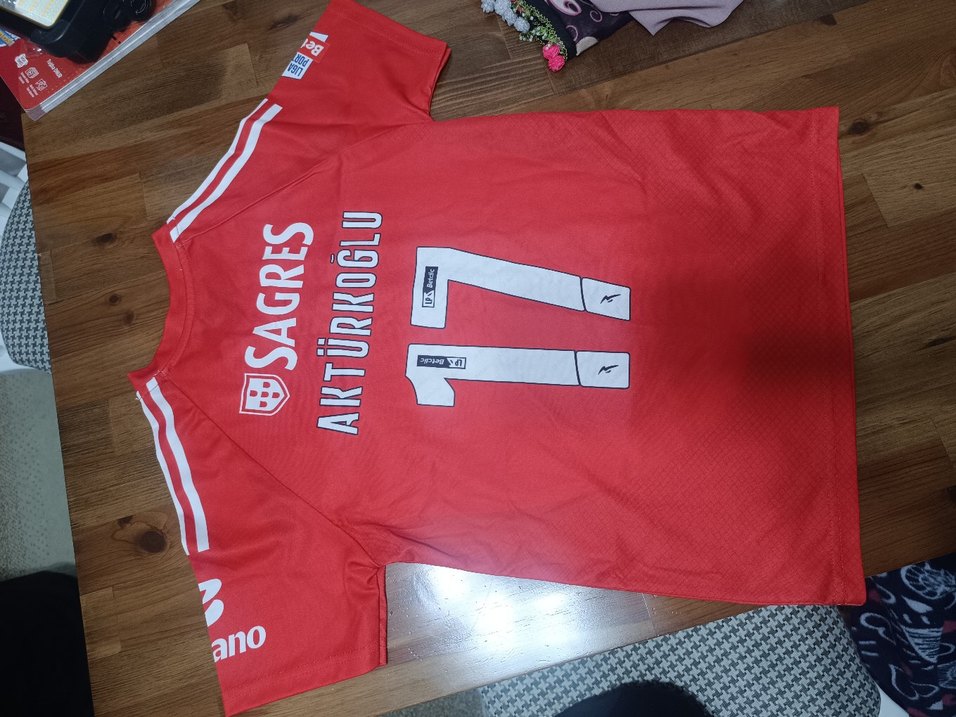 Kırmızı Erkek Spor Forması Kısa Kollu - Görsel 3