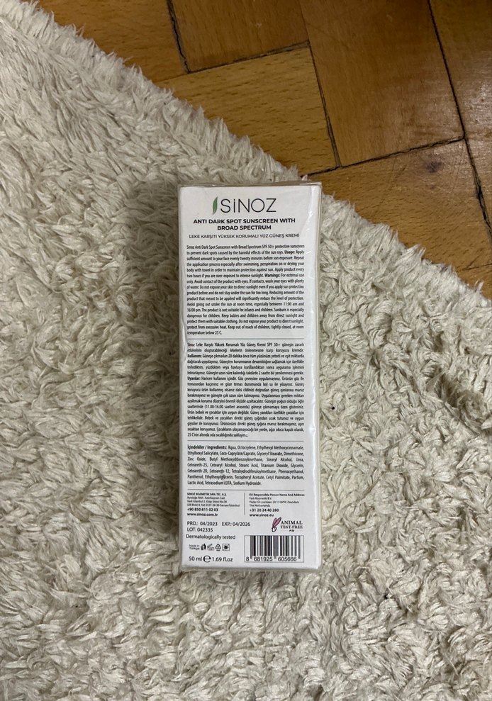 Sinoz Güneş Koruyucu SPF 50+ - Görsel 2