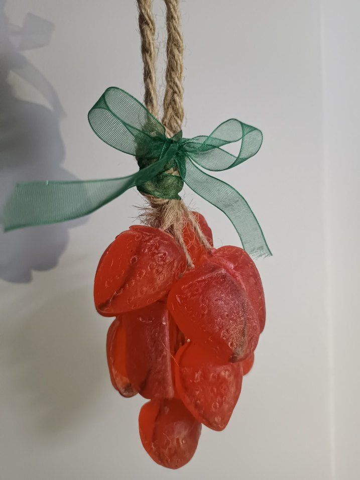 Kırmızı Üzüm Şeklinde Asılabilir Sabun - Görsel 2