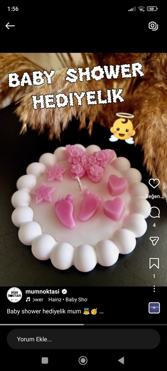 Pastel Renkli Baby Shower Mum - Görsel 2