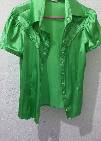 Parlak Yeşil gömlek - Görsel 2