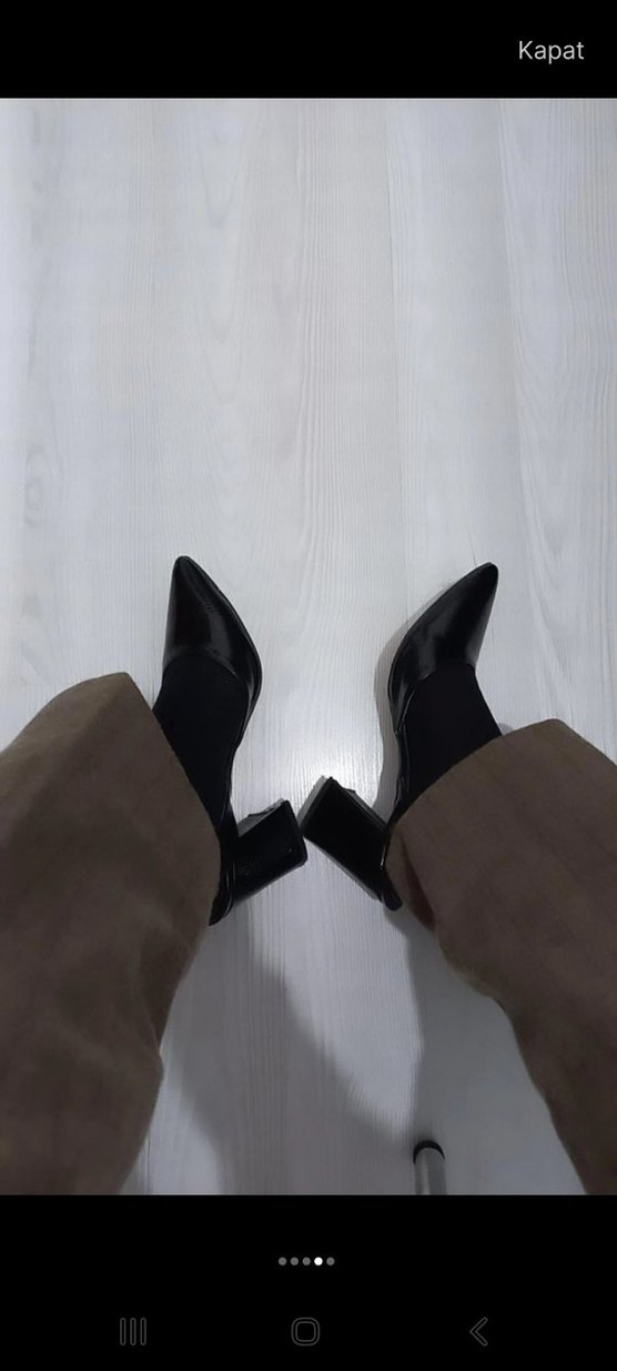 siyah rugan stiletto - Görsel 3