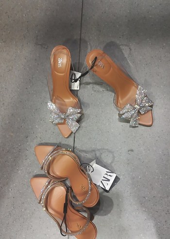 Bej Stiletto Topuklu Kadın Abiye Ayakkabı - Görsel 7