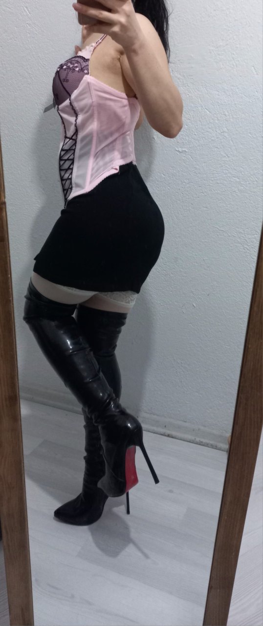 Siyah Rugan Tokalı Dizüstü İnce Topuklu Bot - Görsel 2