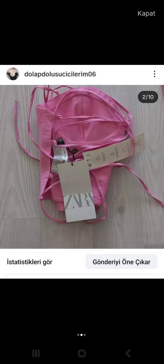 Pembe Mini Straplez Büstiyer - Görsel 2