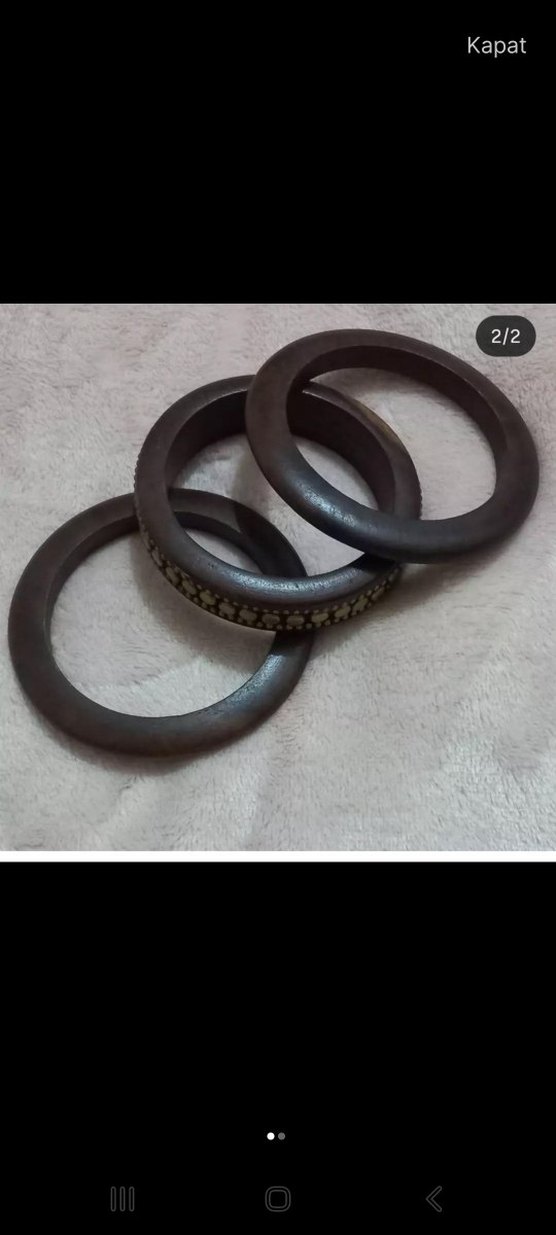 Bohem Esintili Elastik Kahverengi Bilezik Seti - Görsel 2