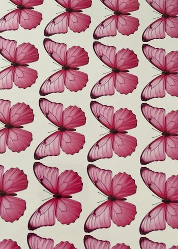 Bej Kelebek pvc kart - Görsel 2