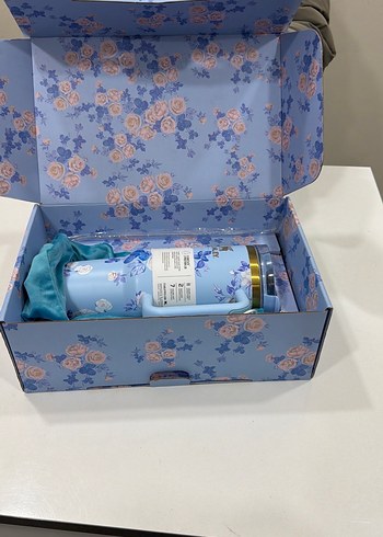 Mavi gül desenli Çantalı çelik Stanley Termos 1.18L - Görsel 2