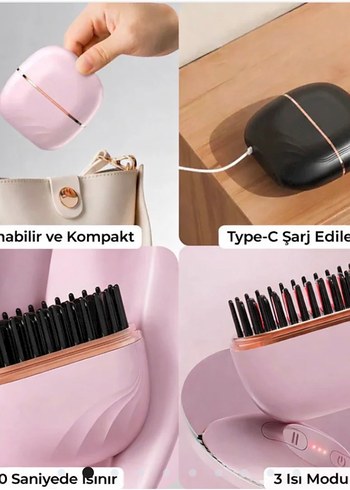 Taşınabilir Mini Saç Düzleştirici - Görsel 4