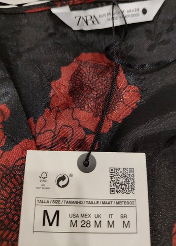 Bordo Çiçek Desenli Jakarlı Saten Uzun Kollu Bohem Elbise - Görsel 3