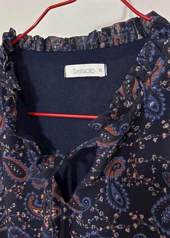 Uzun Kadın Bohem Lacivert Elbise - Görsel 3