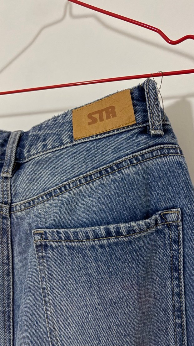 Kadın Mavi Denim Normal Paça Jean - Görsel 5