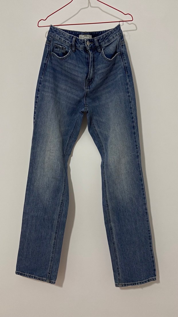 Kadın Mavi Denim Normal Paça Jean - Görsel 2