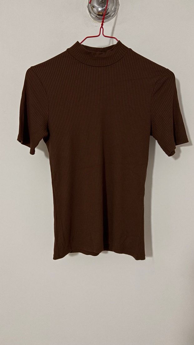 Kahverengi Kadın Dar Kesim body - Görsel 2