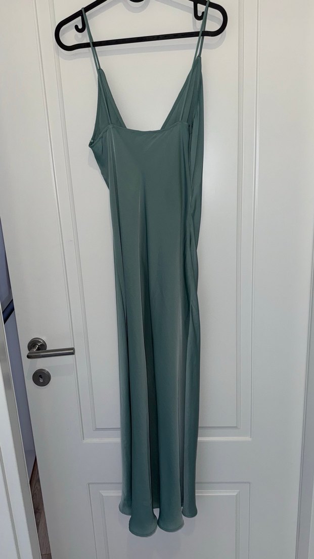 Bohem Tarzı Turkuaz Uzun Elbise - Görsel 2