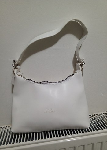 Beyaz  Deri Kadın kol Çantası - Görsel 2