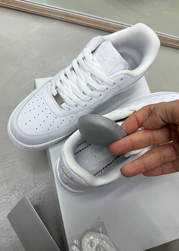 Beyaz İTHAL Nike Air Force 1 Erkek Spor Ayakkabı - Görsel 5