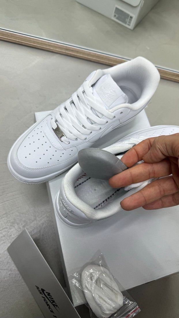 Beyaz İTHAL Nike Air Force 1 Erkek Spor Ayakkabı - Görsel 5