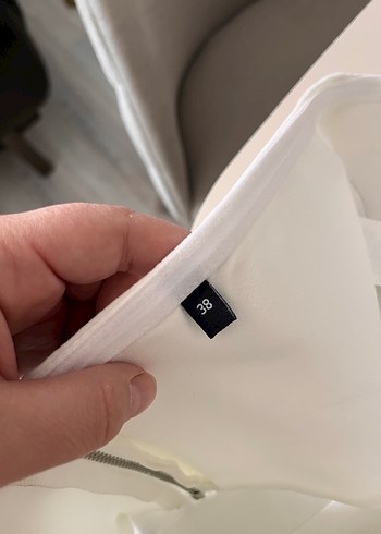 Trendyol & Milla Düğmeli Straplez Mini Beyaz Bustiyer