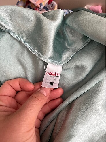s Beden Saten pijama takımı