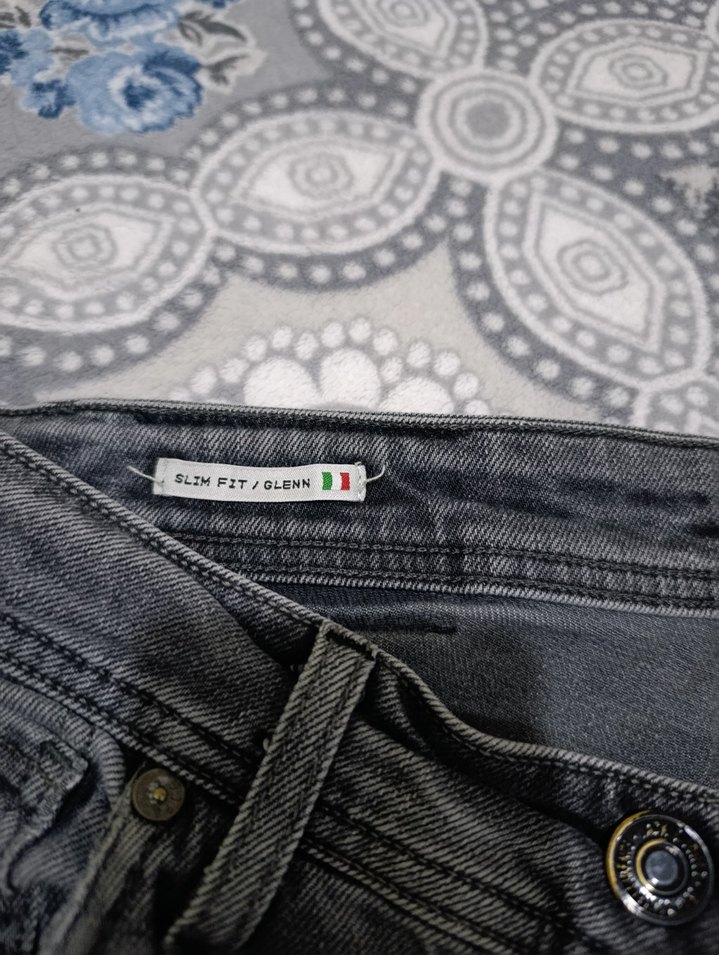 Gri Regular Fit Erkek Denim Jean - Görsel 2