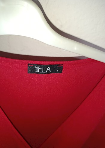 Kırmızı Mini Saten Kadın Elbise - Görsel 2