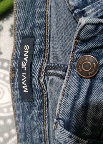 Düğmeli Mavi erkek Denim Pantolon - Görsel 2