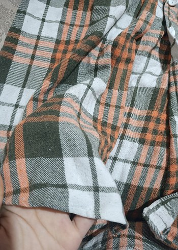 Düğmeli Gri Kadın Gömlek - Görsel 3