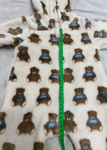 Kürklü Kapüşonlu Erkek Bebek Tulum - Görsel 4