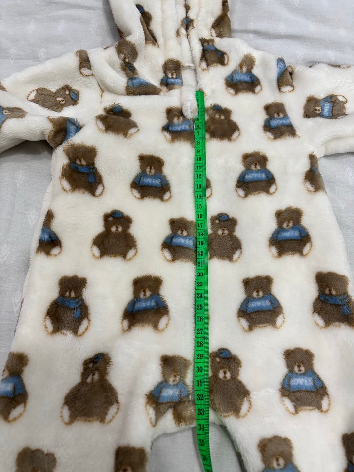 Kürklü Kapüşonlu Erkek Bebek Tulum - Görsel 4