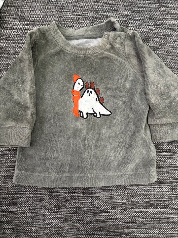 Gri Erkek Çocuk Nakışlı Sweatshirt - Görsel 2