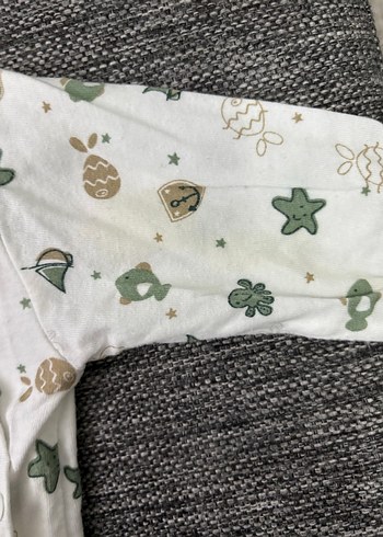 Baskılı Beyaz Bebek İçlik - Görsel 2