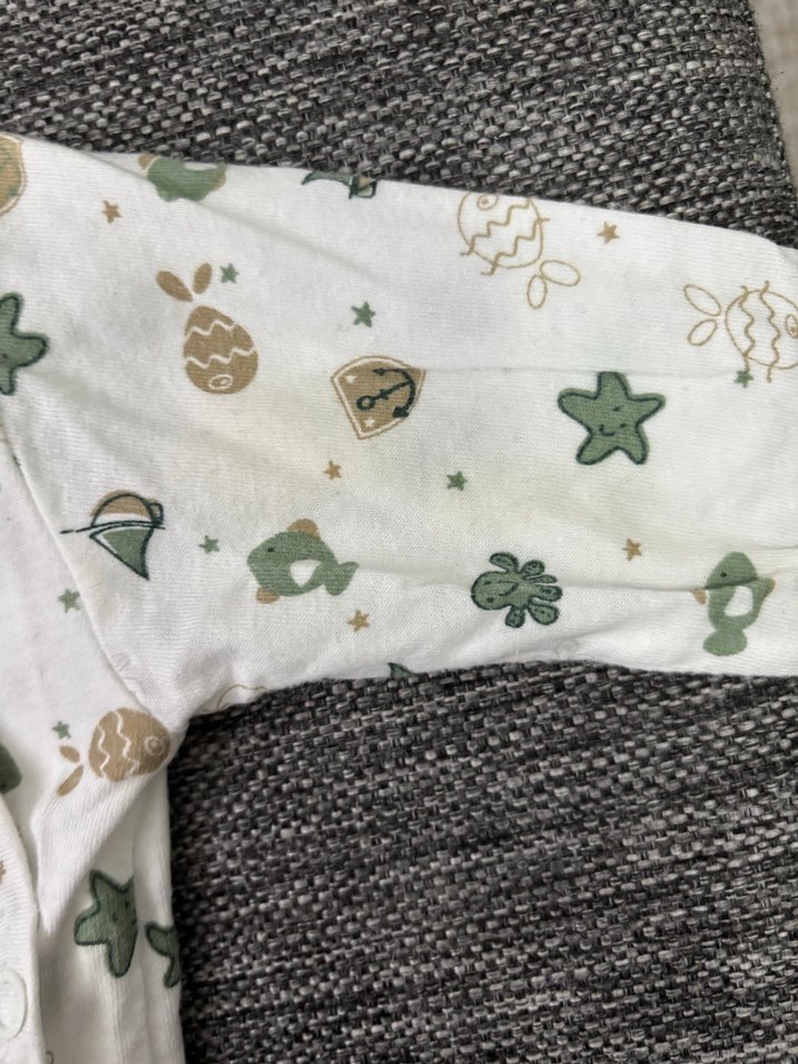 Baskılı Beyaz Bebek İçlik - Görsel 2