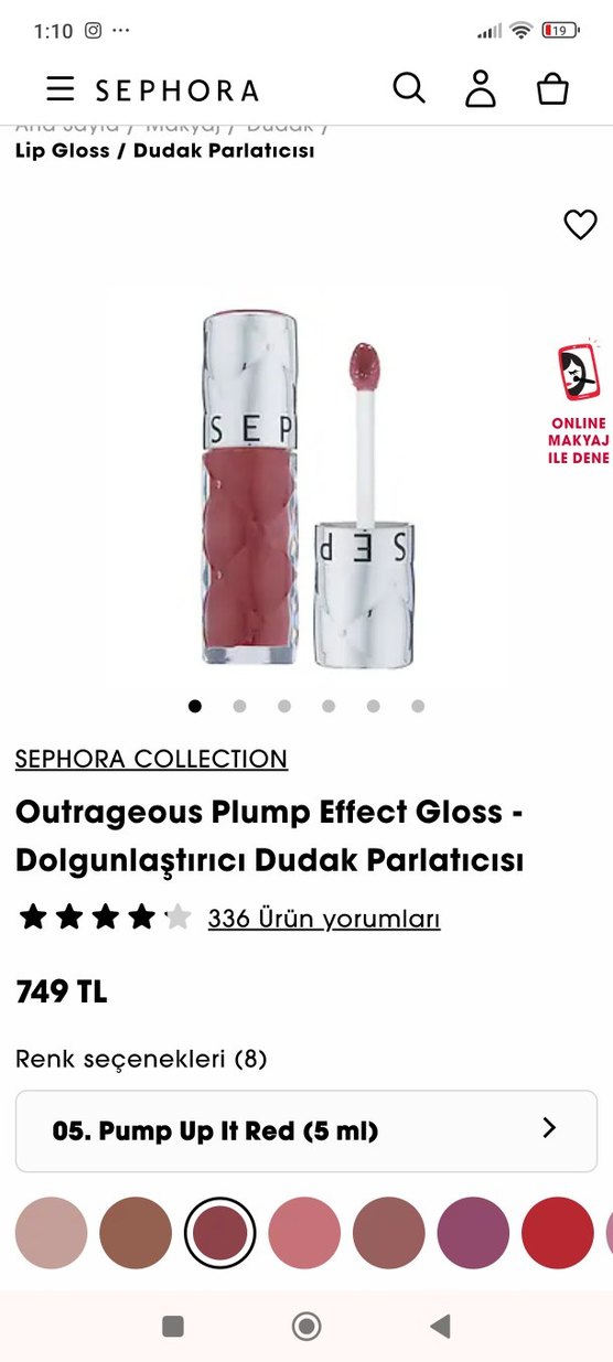 Sephora Collection Dolgunlaştırıcı Dudak Parlatıcısı - Görsel 3