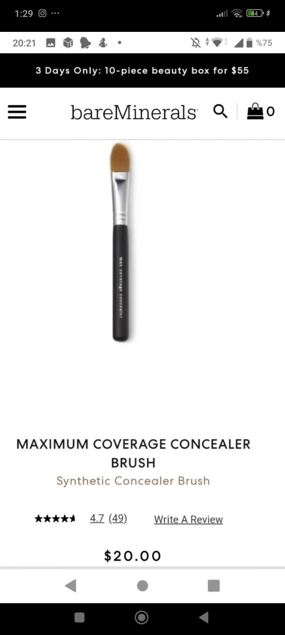 Bare Minerals Maximum Coverage Brush - Görsel 3