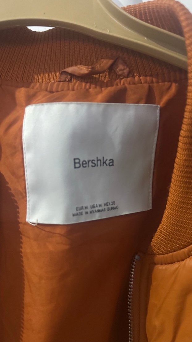 Kahverengi Deri Bomber Ceket - Görsel 2