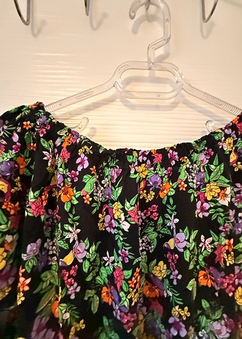 Çiçek Desenli Renkli Bohem Mini elbise - Görsel 7