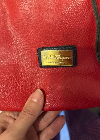 Kırmızı Deri Kadın Çanta - Görsel 7