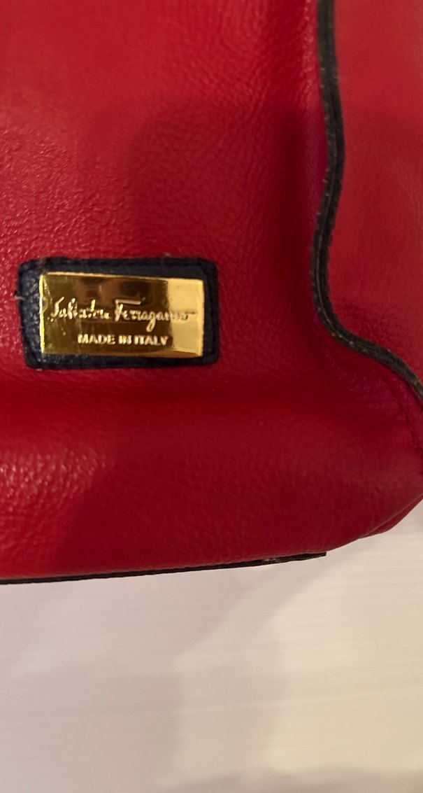 Kırmızı Deri Kadın Çanta - Görsel 2