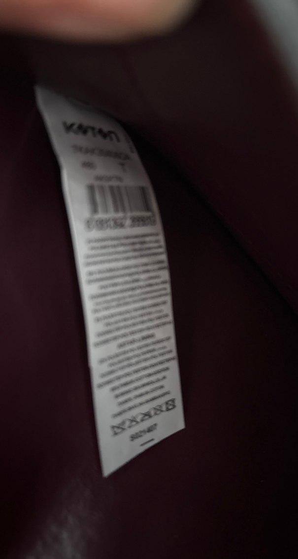 Bordo Deri Fermuarlı Kadın Clutch çanta - Görsel 3