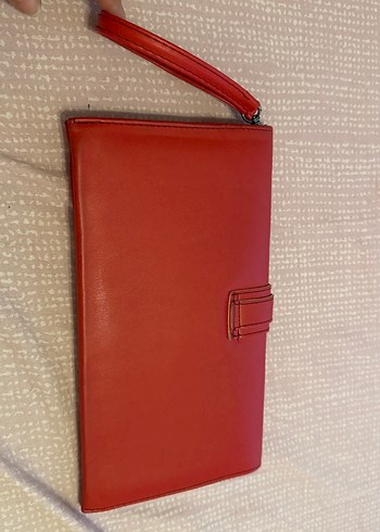 Kırmızı Deri Kadın Portföy Cüzdan - Görsel 4