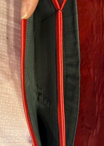 Kırmızı Deri Kadın Portföy Cüzdan - Görsel 3