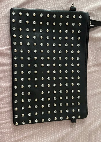 Siyah Deri Tokalı Kadın Çanta - Görsel 2