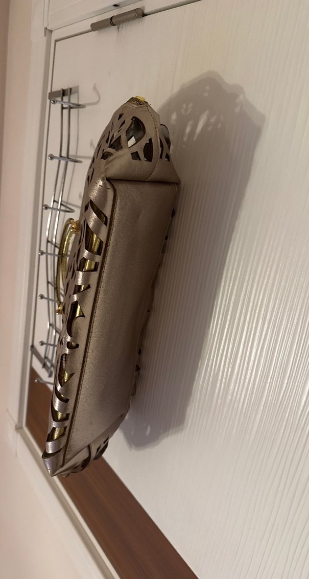 Vintage Yılan Desenli Zincir Detaylı Deri Çanta - Görsel 3