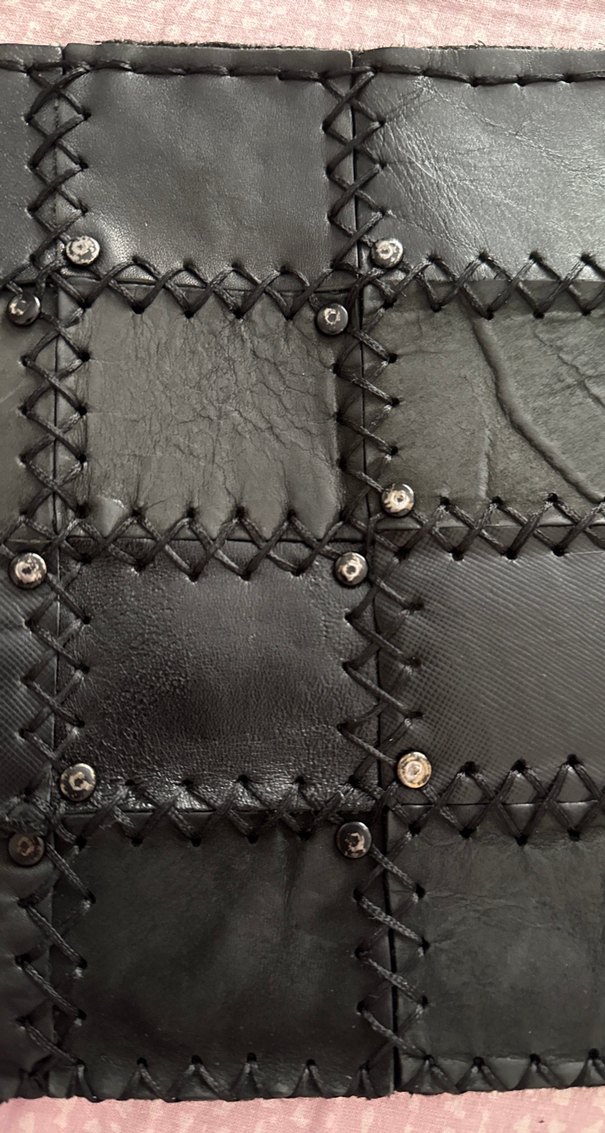 Siyah Deri Tokalı Kadın Clutch Çanta - Görsel 3