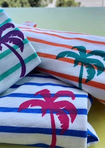 Yeşil Çizgili Kolsuz Tişört - Görsel 2