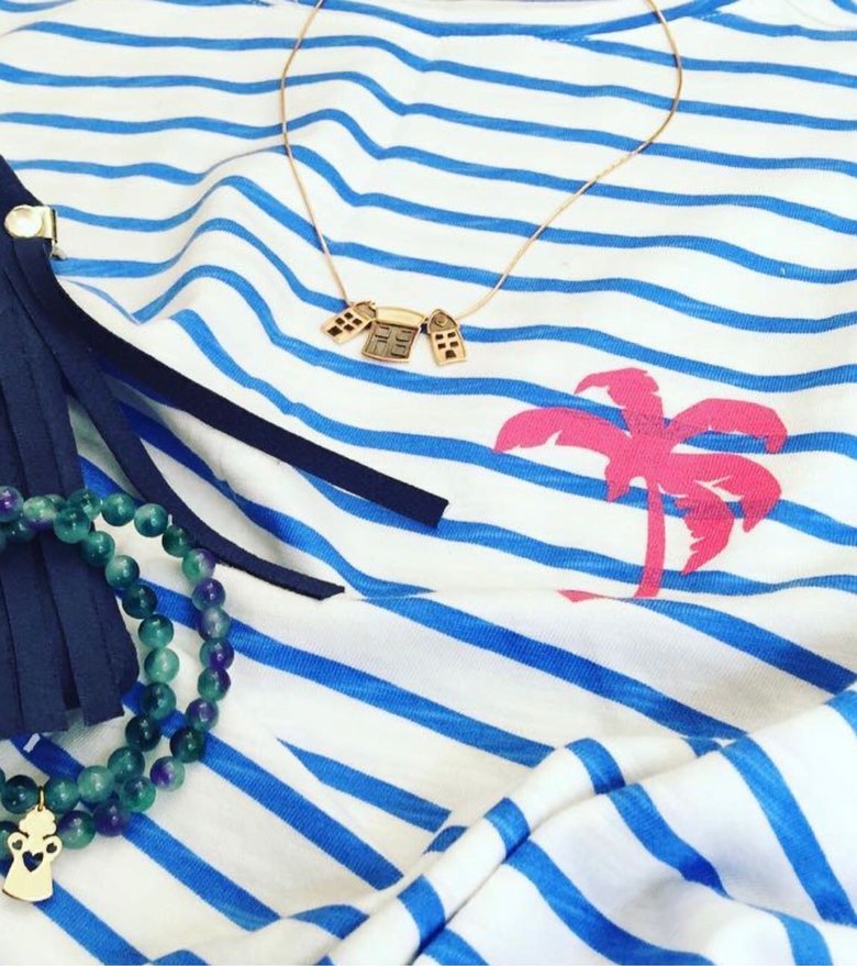 Kadın Mavi Çizgili Kolsuz Crop Top - Görsel 4