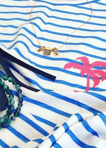 Çizgili Kolsuz Tshirt - Görsel 6