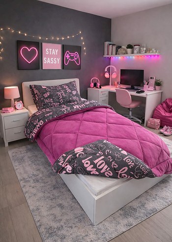 Tek kişilik Welsoft uyku seti 
 1450.Dört parça - Görsel 6